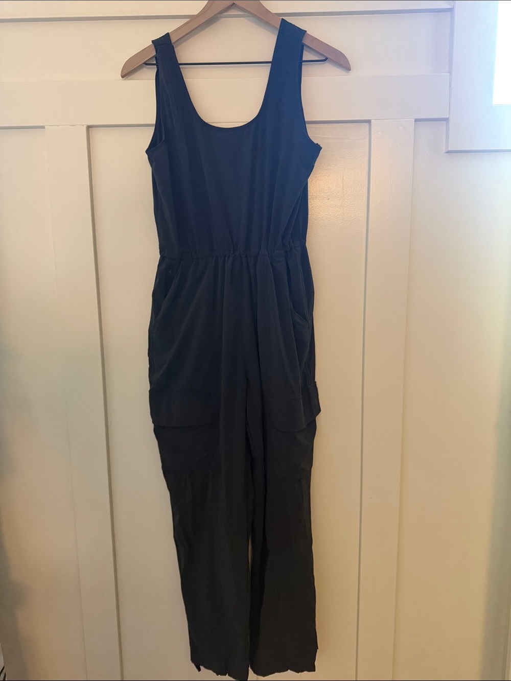 Sleeveless Black Utility Jumpsuit